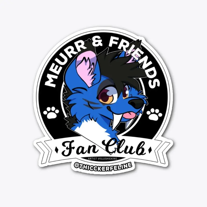 Meurr and Friends fan club sticker